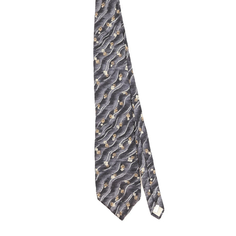 Front Front of Vintage 1990's Pierre Cardin Geometric Patterned Tie