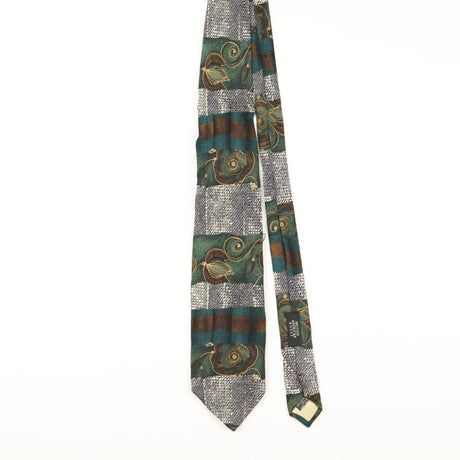 Front of Vintage Abstract Patterned Tie