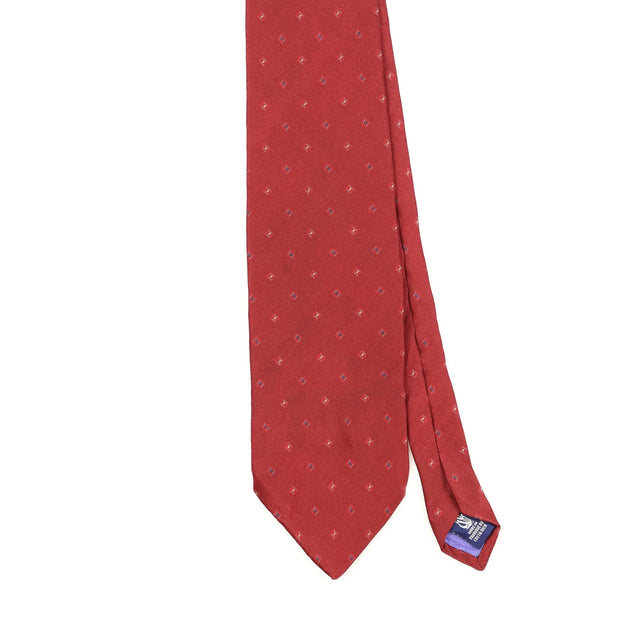 Front Front Detail of Vintage Nautica Geometric Patterned Tie