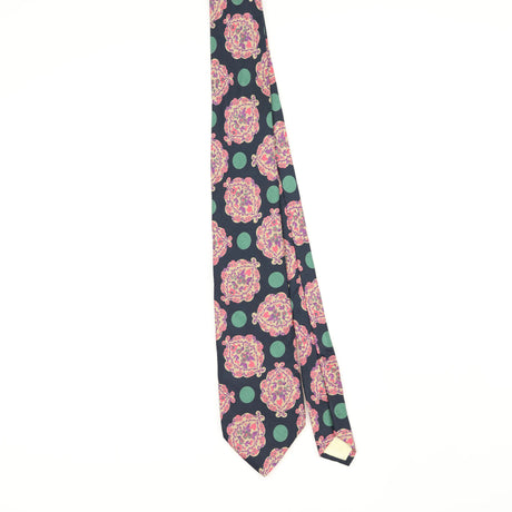 Front Front of Vintage 1990's Pierre Balmain Floral Patterned Tie