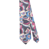Front Front Detail of Vintage 1990's Valentino Abstract Patterned Tie