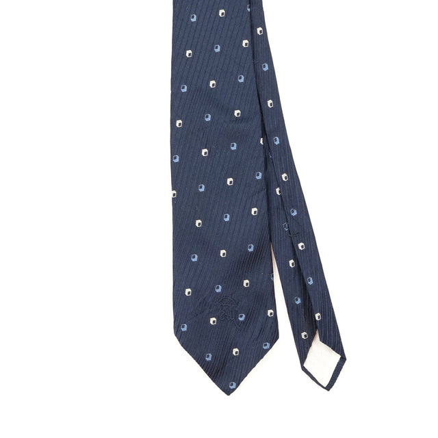 Front Detail of Vintage 1980's Countess Mara Geometric Patterned Tie