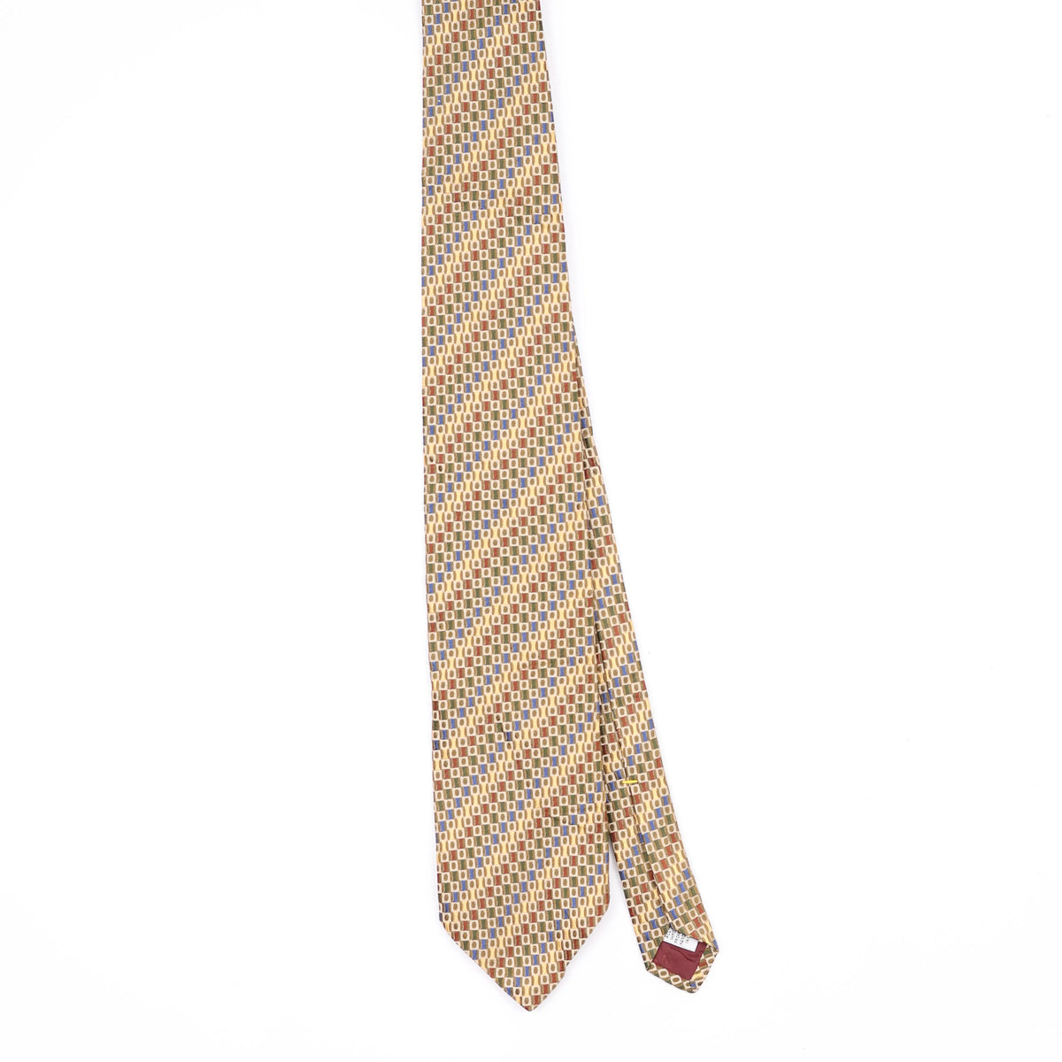 Front Front of Vintage 1990's Geometric Patterned Tie