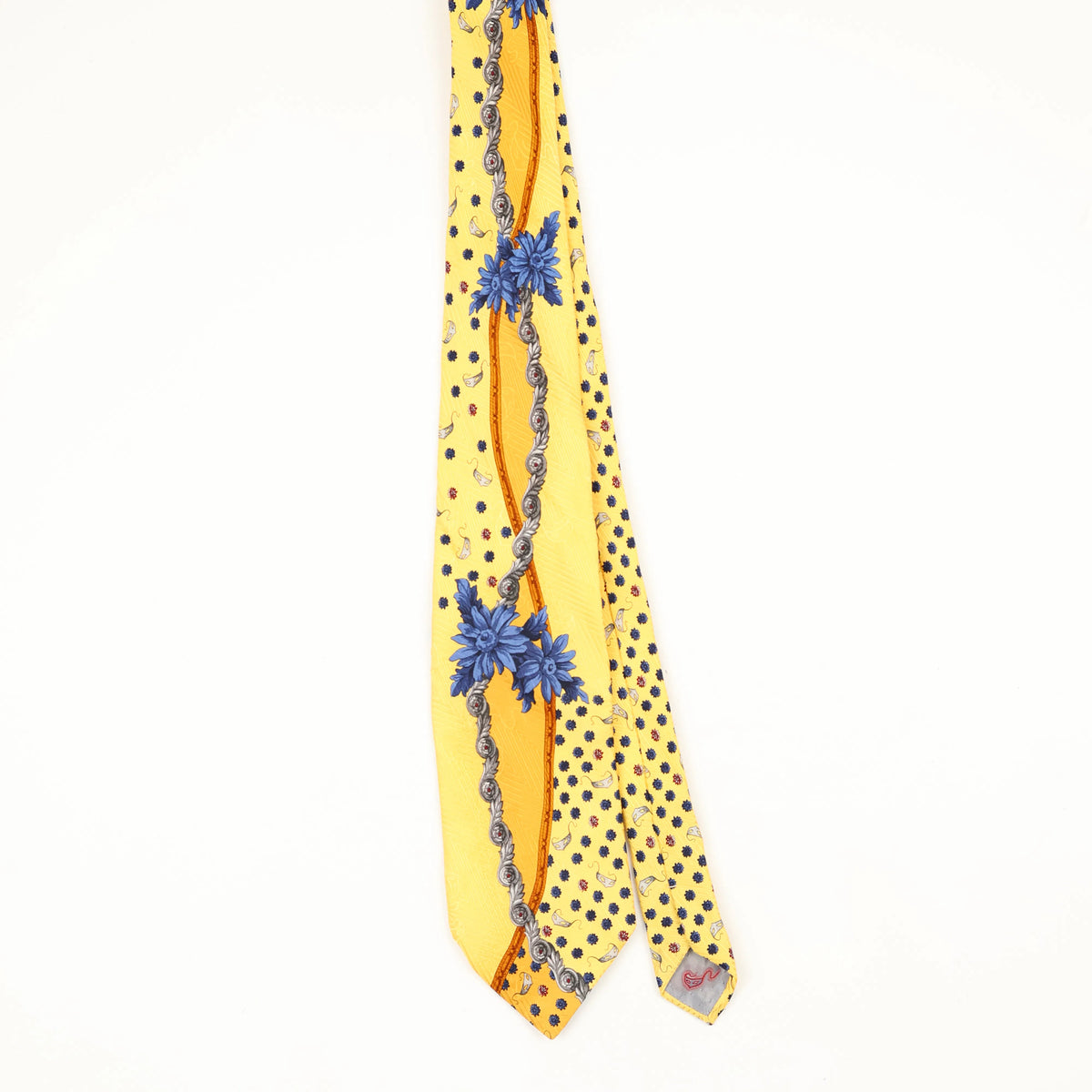 Front Front of Vintage 1990's Carnaval De Venise Floral Patterned Tie