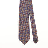 Front Detail of Vintage Perry Ellis Geometric Patterned Tie
