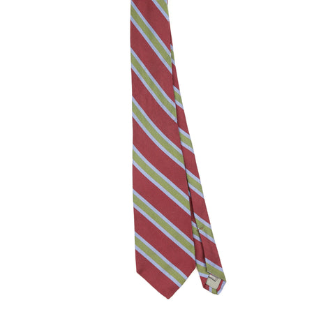 Front of Vintage 1990's Robert Talbott Oxford Shop Striped Patterned Tie