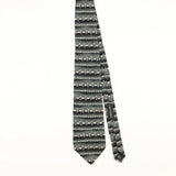 Front of Vintage 1990's Zylos Geometric Patterned Tie
