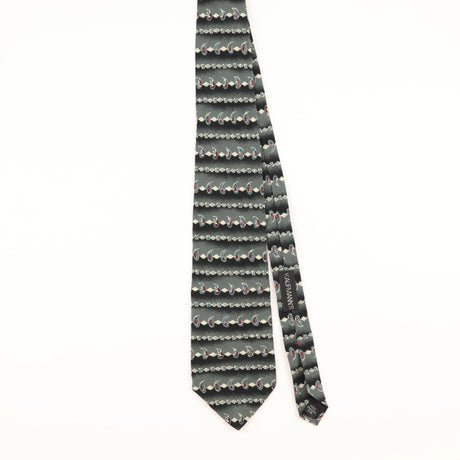 Front of Vintage 1990's Zylos Geometric Patterned Tie