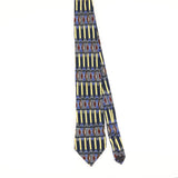 Front of Vintage 1990's Martin Wong Geometric Patterned Tie