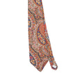 Front Front Detail of Vintage 1990's Stafford Floral Paisley Patterned Tie