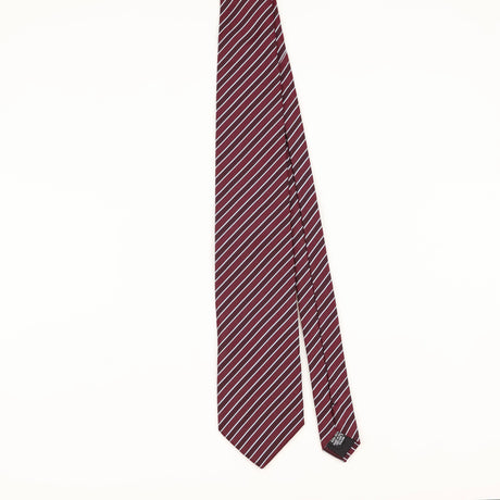 Front of Vintage 1990's Hugo Boss Striped Patterned Tie