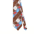 Front Detail of Vintage 1980's Tootal Geometric Patterned Tie