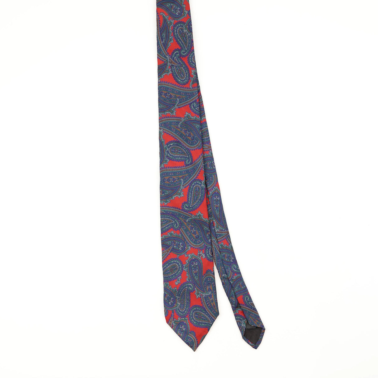 Front Front of Vintage 1990's Paisley Patterned Tie