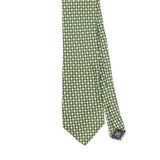 Front Front Detail of Vintage 1990's Jos. A. Bank Geometric Patterned Tie