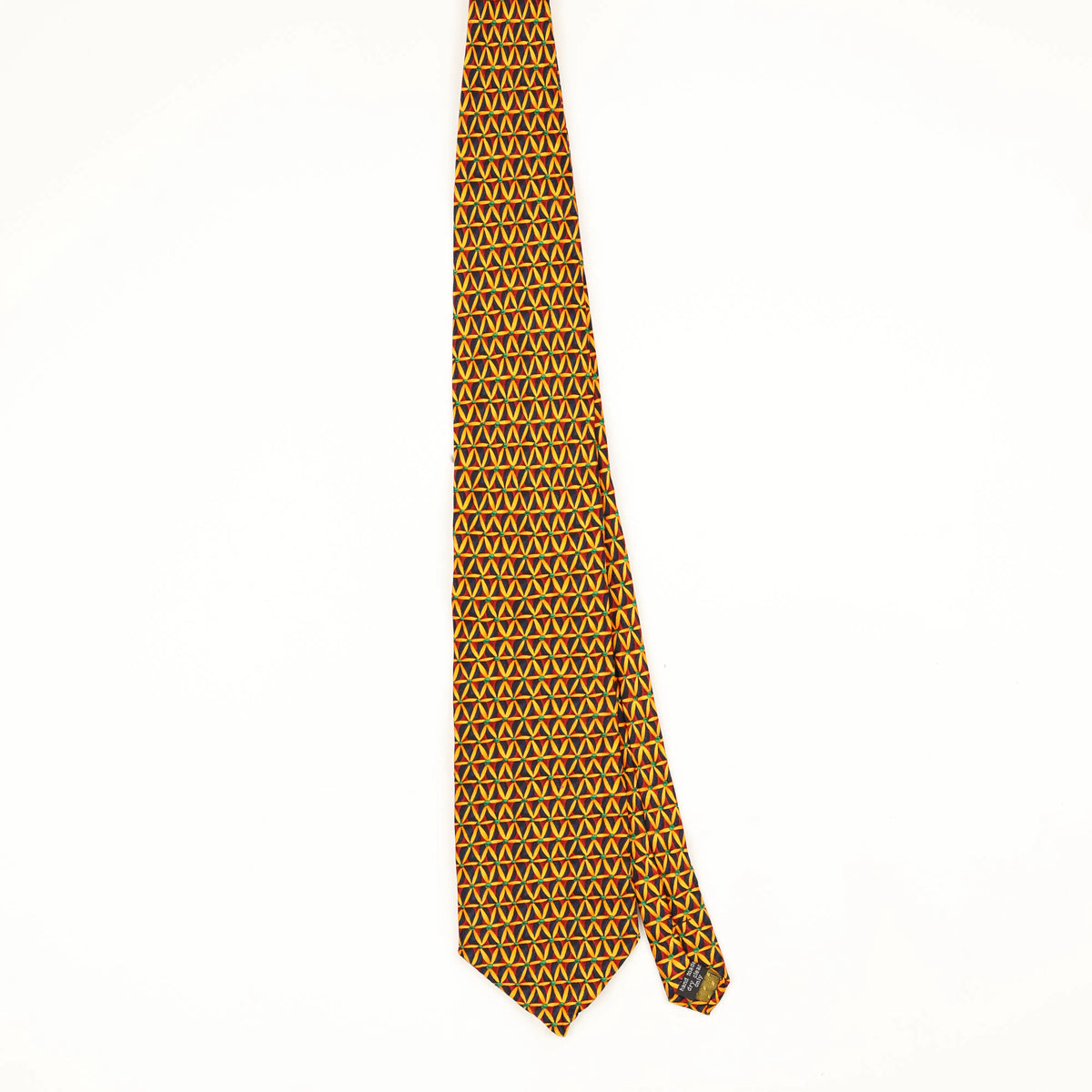 Front Front of Vintage Stonehenge Geometric Patterned Tie