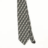 Front Front Detail of Vintage 1990's Towncraft Geometric Patterned Tie