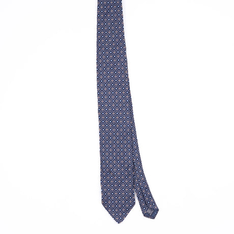Front Front of Vintage 1990's Nautica Foulard Geometric Patterned Tie