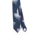 Front Front Detail of Vintage 1980's Beau Brummell Big Ben Abstract Patterned Tie