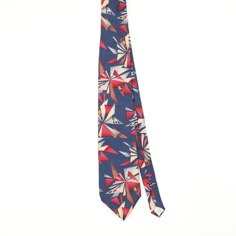 Front Front of Vintage 1990's Geometric Patterned Tie