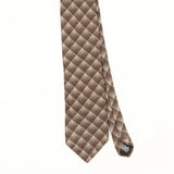 Front Front Detail of Vintage 1990's Squares Geometric Patterned Tie