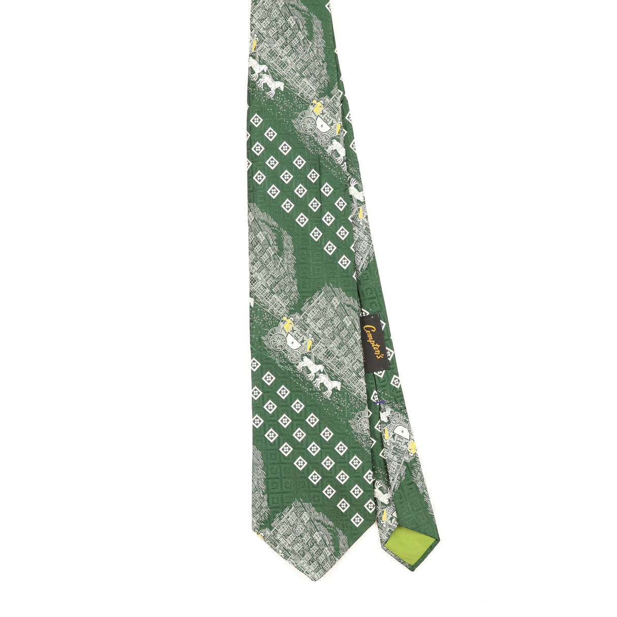 Front Front of Vintage 1980's Resilio Geometric Patterned Tie