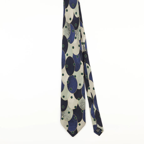 Front of Vintage 1990's Emilio Romano Abstract Patterned Tie