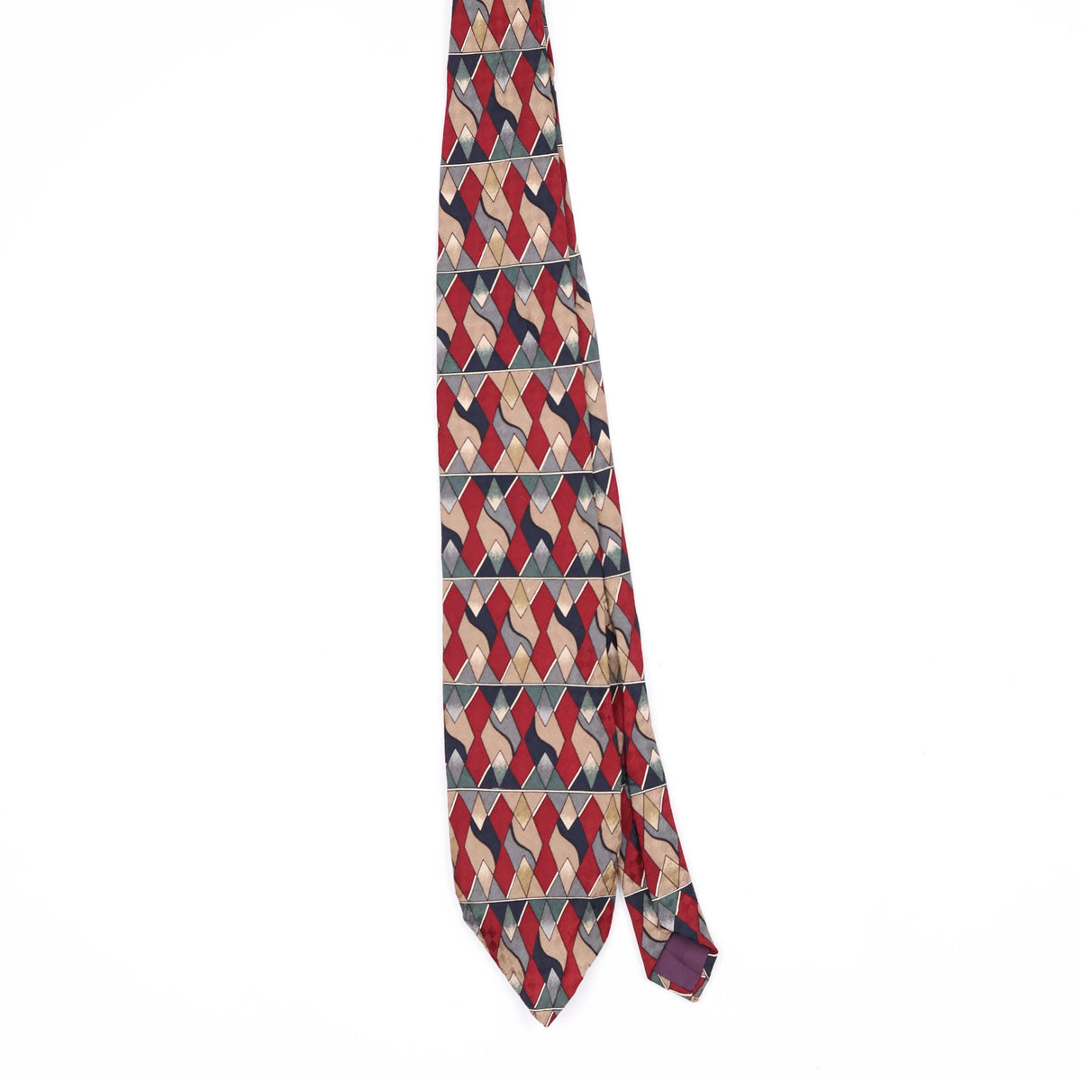 Front Front of Vintage 1990's Geometric Patterned Tie