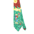 Front Front Detail of Vintage 1990's Disney Goofy Cartoon Patterned Tie