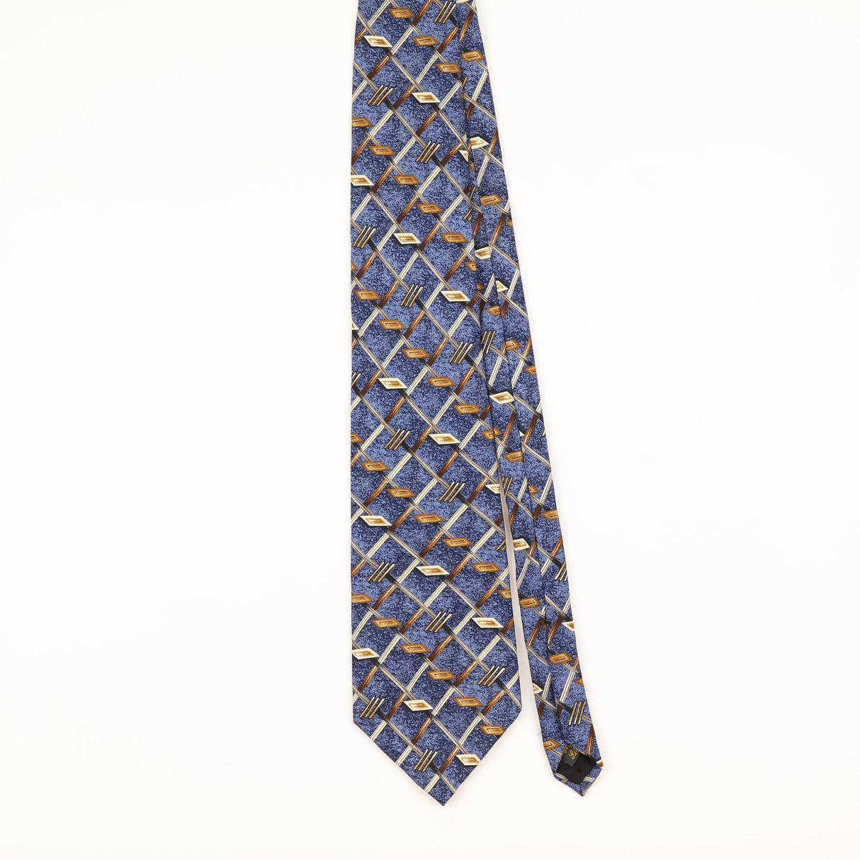 Front of Vintage 1990's Geometric Patterned Tie