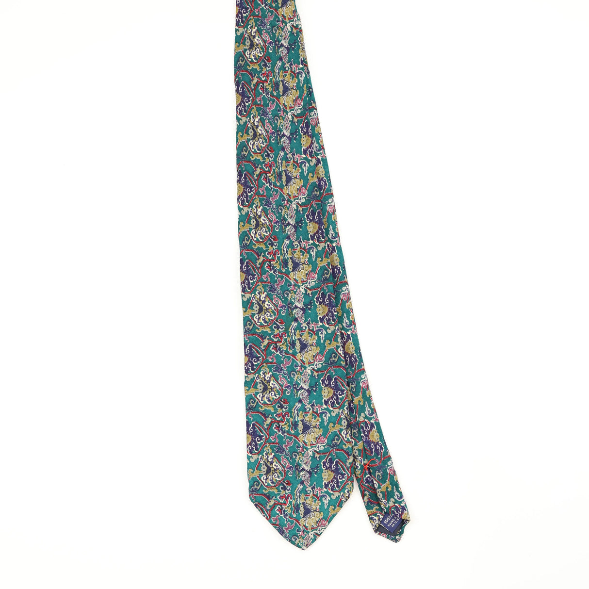 Front Front of Vintage 1990's Stonehenge Ties For Tibet Abstract Patterned Tie