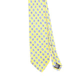 Front Front Detail of Vintage 1990's Lands' End Geometric Patterned Tie