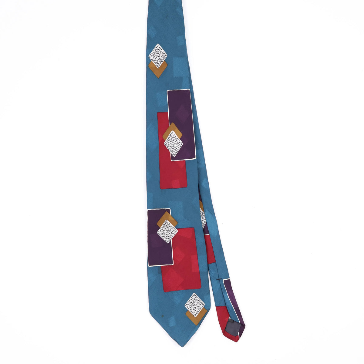 Front Front of Vintage 1990's John Henry Geometric Patterned Tie