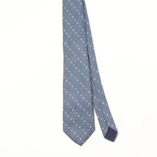 Front Front Detail of Vintage 1990's Valentino Geometric Patterned Tie