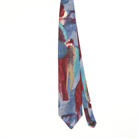 Front Front of Vintage Abstract Patterned Tie