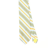 Front Front Detail of Vintage 1980's Striped Patterned Tie