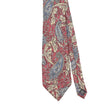 Front Front Detail of Vintage 1990's Paisley Paisley Patterned Tie