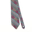 Front Detail of Vintage 1990's Geometric Patterned Tie
