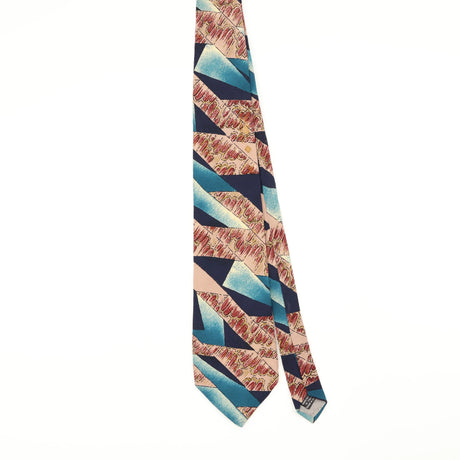 Front of Vintage 1990's Christian Dior Abstract Patterned Tie