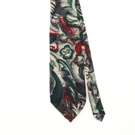 Front Detail of Vintage 1990's Abstract Patterned Tie