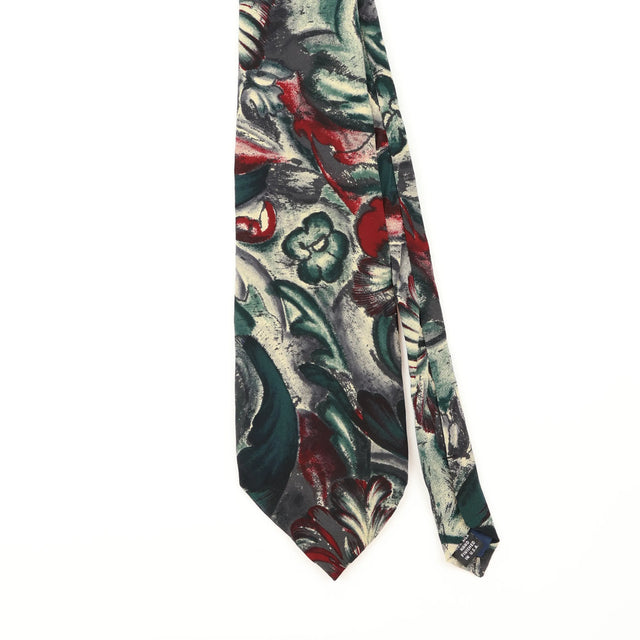 Front Detail of Vintage 1990's Abstract Patterned Tie