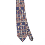 Front Front Detail of Vintage Bill Blass Geometric Patterned Tie