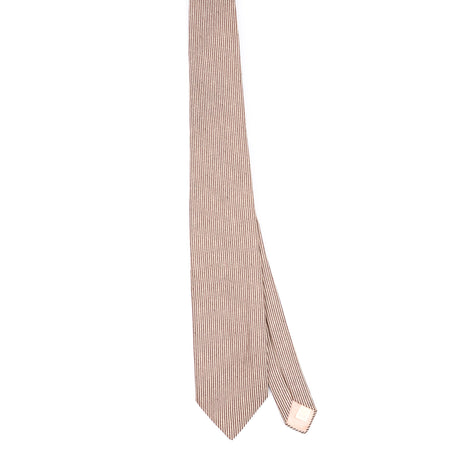 Front Front of Vintage 1980's Striped Patterned Tie