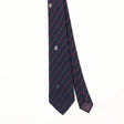 Front Front Detail of Vintage 1980's Jacques Fath Striped Patterned Tie