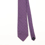 Front Detail of Vintage 1990's Brooks Brothers Geometric Patterned Tie