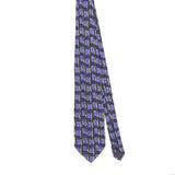 Front of Vintage 1980's Jerry Garcia Banyan Trees Geometric Patterned Tie