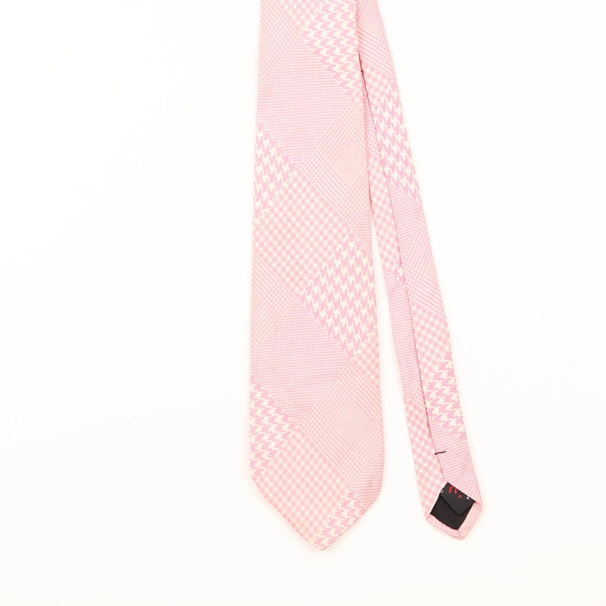 Front Detail of Vintage Guess Plaids & Checks Patterned Tie