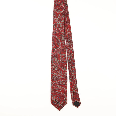 Front of Vintage Oscar De La Renta Paisley Patterned Tie