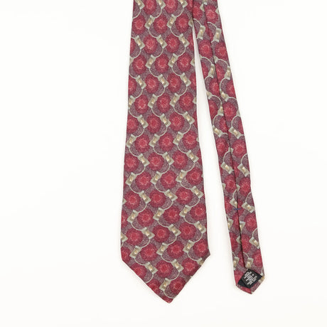 Front Detail of Vintage 1990's Geometric Patterned Tie