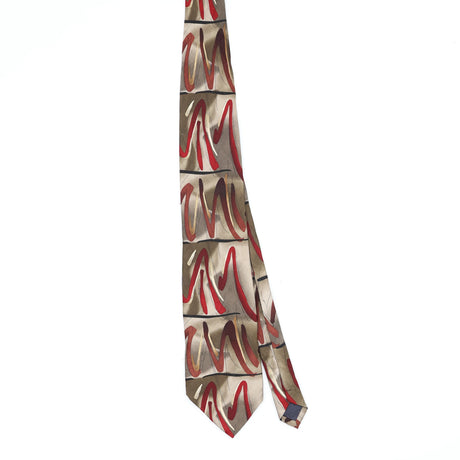 Front Front of Vintage 1990's Jerry Garcia Wetlands I Abstract Patterned Tie