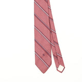 Front Front Detail of Vintage 1990's Christian Dior Striped Patterned Tie